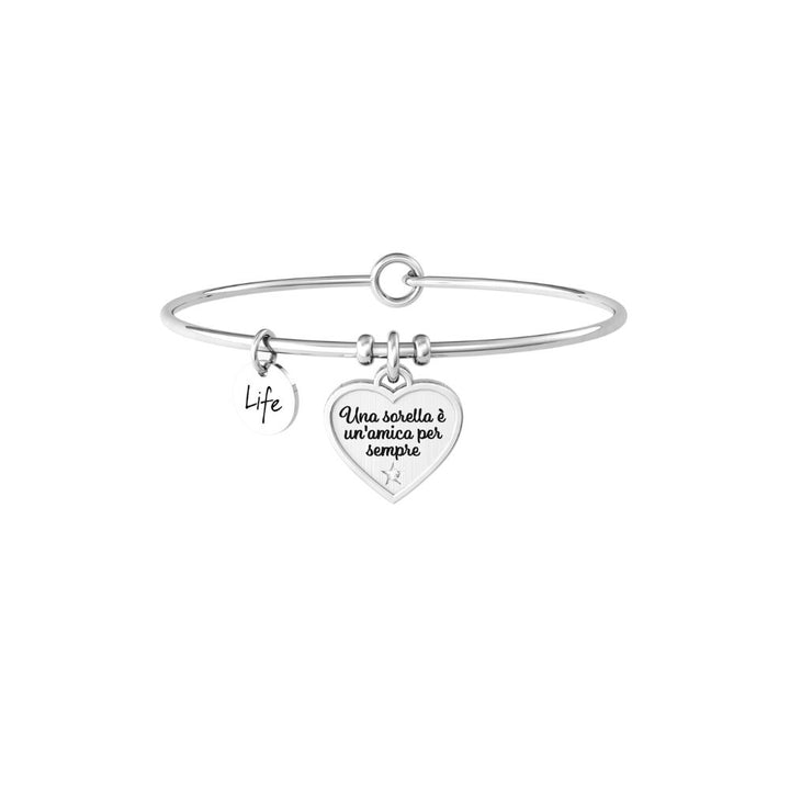 Bracciale in Acciaio Donna Kidult Cuore Sorella-Kaidara Gioielli