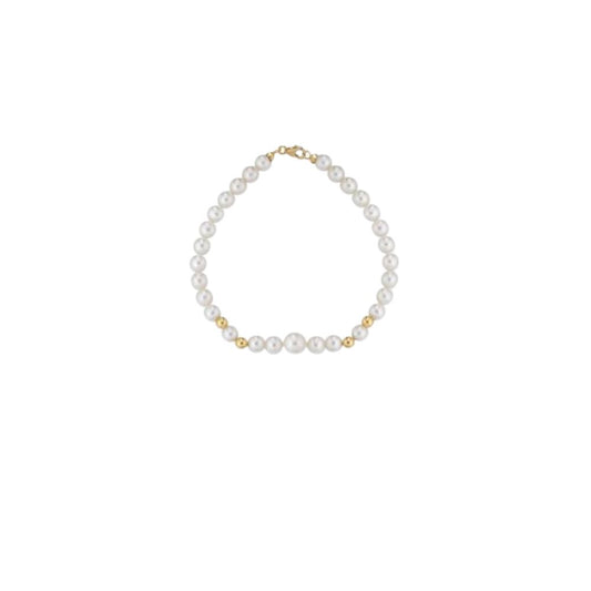 Bracciale in Oro Donna Crusado Collezione Perle Sfera Liscia-Kaidara Gioielli