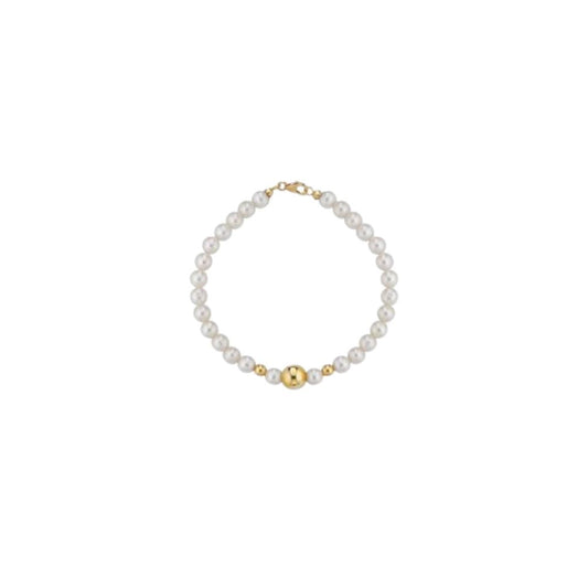 Bracciale in Oro Donna Crusado Collezione Perle Sfera Liscia-Kaidara Gioielli