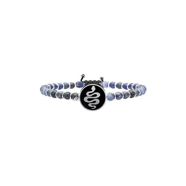 Bracciale in Acciaio Uomo Kidult Serpente Rinascita-Kaidara Gioielli