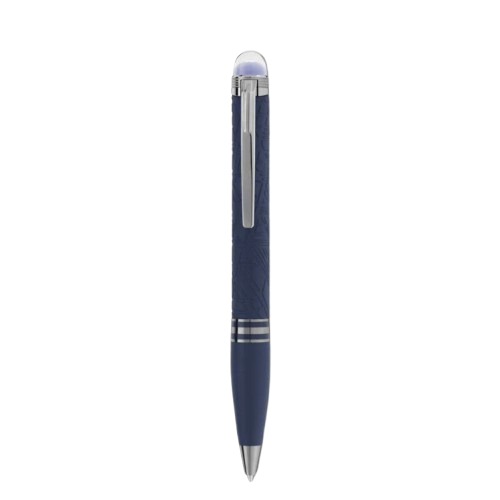 Penna Stilografica Montblanc - Eleganza Iconica - Penna a sfera Starwalker SpaceBlue Resin Montblanc-Kaidara Gioielli