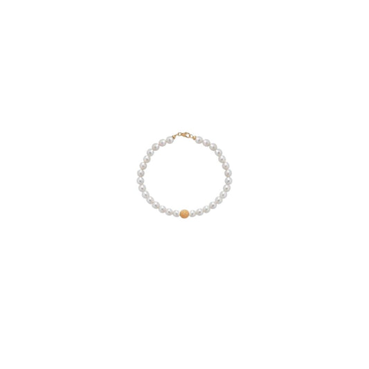 Bracciale in Oro Donna Crusado Collezione Perle Sfera Satinata-Kaidara Gioielli