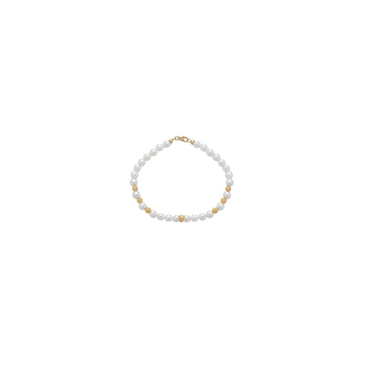 Bracciale in Oro Donna Crusado Collezione Perle Sfera Satinata-Kaidara Gioielli