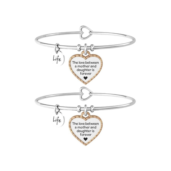 Bracciali in Acciaio Donna Kidult Mamma - Figlia Forever-Kaidara Gioielli