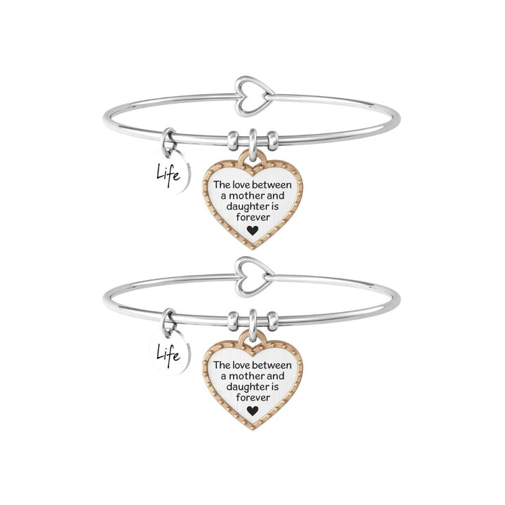 Bracciali in Acciaio Donna Kidult Mamma - Figlia Forever-Kaidara Gioielli