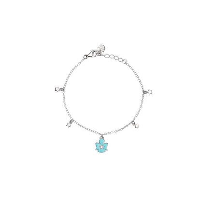BRACCIALE BIMBA MABINA ANGELO AZZURRO-Kaidara Gioielli