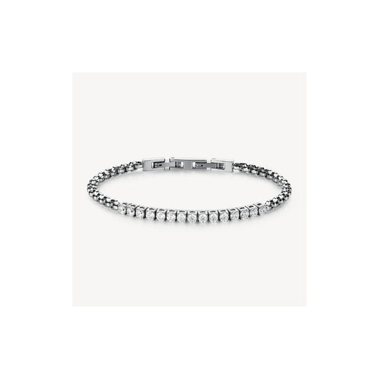 Bracciale AVANTGARDE in acciaio 304L, con cubic zi-Kaidara Gioielli