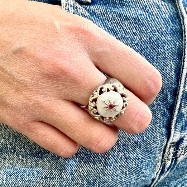Anello in Argento Donna Sacramore Firenze Square-Kaidara Gioielli