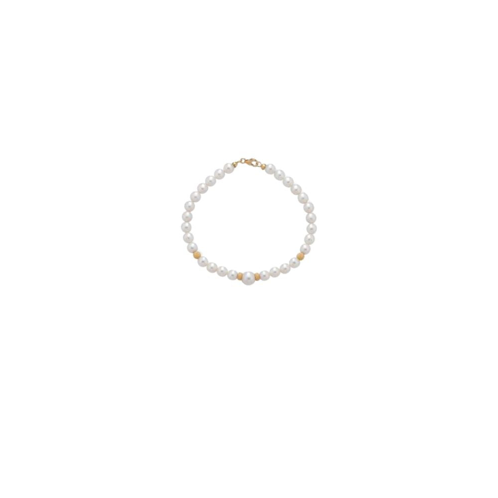 Bracciale in Oro Donna Crusado Collezione Perle Sfera Satinata-Kaidara Gioielli