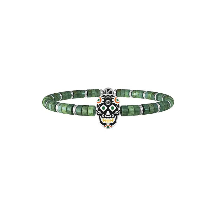 Bracciale in Acciaio Uomo Kidult Teschio Messicano-Kaidara Gioielli