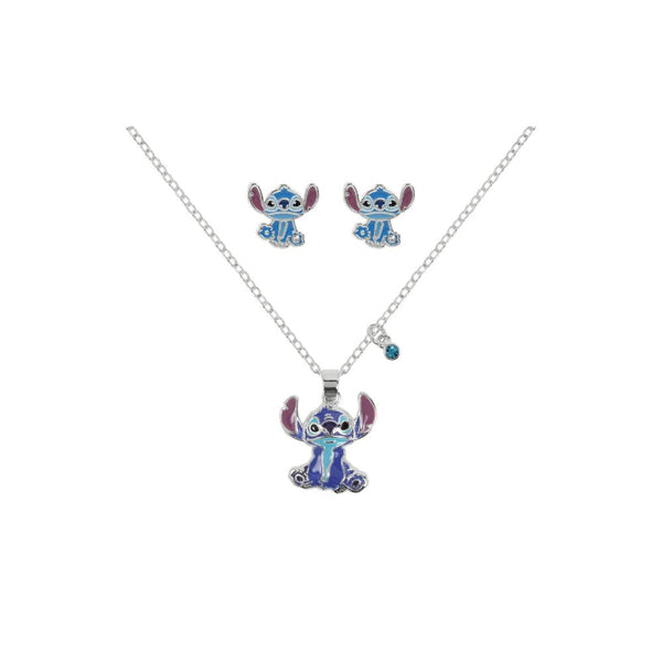 Set Collana e Orecchini in Acciaio Bimba Disney Stitch-Kaidara Gioielli
