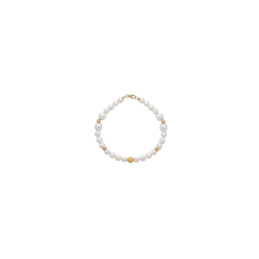 Bracciale in Oro Donna Crusado Collezione Perle Sfera Satinata-Kaidara Gioielli