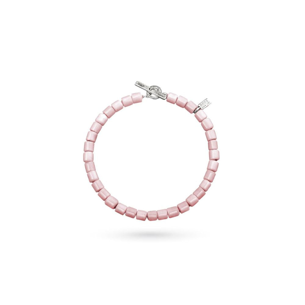 Bracciale in Argento Donna Dodo Mariani Vetro Murano Rosa-Kaidara Gioielli