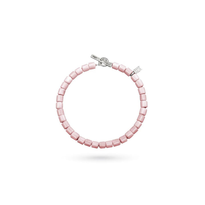 Bracciale in Argento Donna Dodo Mariani Vetro Murano Rosa-Kaidara Gioielli