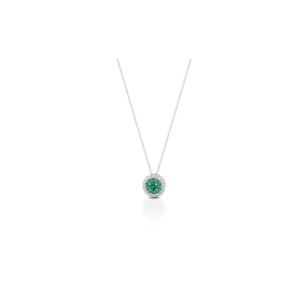 Collana in Oro Donna Crusado Con Diamanti e Smeraldi-Kaidara Gioielli