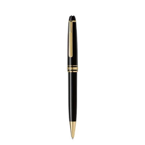Penna Stilografica Montblanc - Eleganza Iconica - Penna a sfera Meisterstück Gold-Coated Montblanc-Kaidara Gioielli