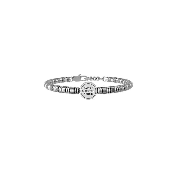 Bracciale in Acciaio Uomo Kidult Padre Maestro Amico-Kaidara Gioielli