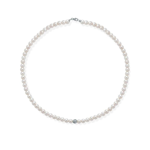 Collana in Oro Donna Crusado Collezione Perle Sfera Martellata-Kaidara Gioielli
