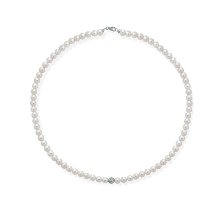 Collana in Oro Donna Crusado Collezione Perle Sfera Martellata-Kaidara Gioielli