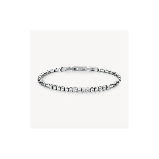 Bracciale AVANTGARDE in acciaio 304L, con cubic zi-Kaidara Gioielli