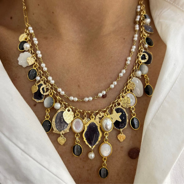 Collana in Argento Donna Sacramore Firenze Multi-Madonnine-Kaidara Gioielli