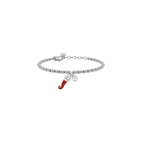Bracciale in Acciaio Donna Kidult Cornetto Protezione-Kaidara Gioielli