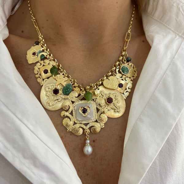 Collana in Argento Donna Sacramore Firenze Trionfo Barocco-Kaidara Gioielli