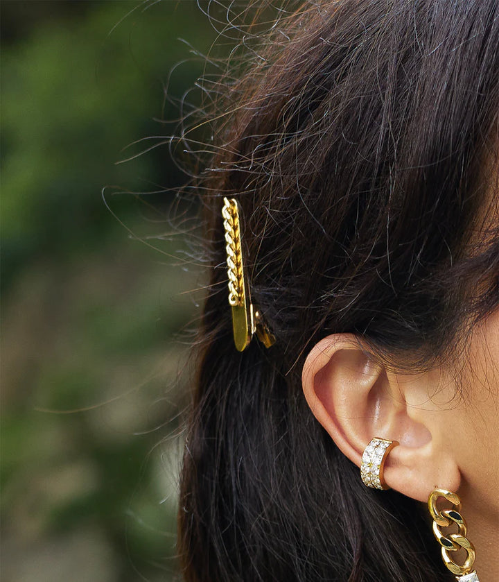 Ferma Capelli in Acciaio Donna Zag Bijoux Kuma-Kaidara Gioielli