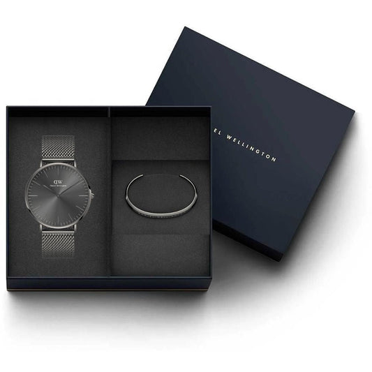 Set Orologio Uomo Daniel Wellington Mesh Graphite-Kaidara Gioielli