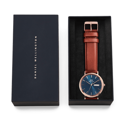Orologio in Acciaio Uomo Daniel Wellington Classic Day Display St Mawes-Kaidara Gioielli