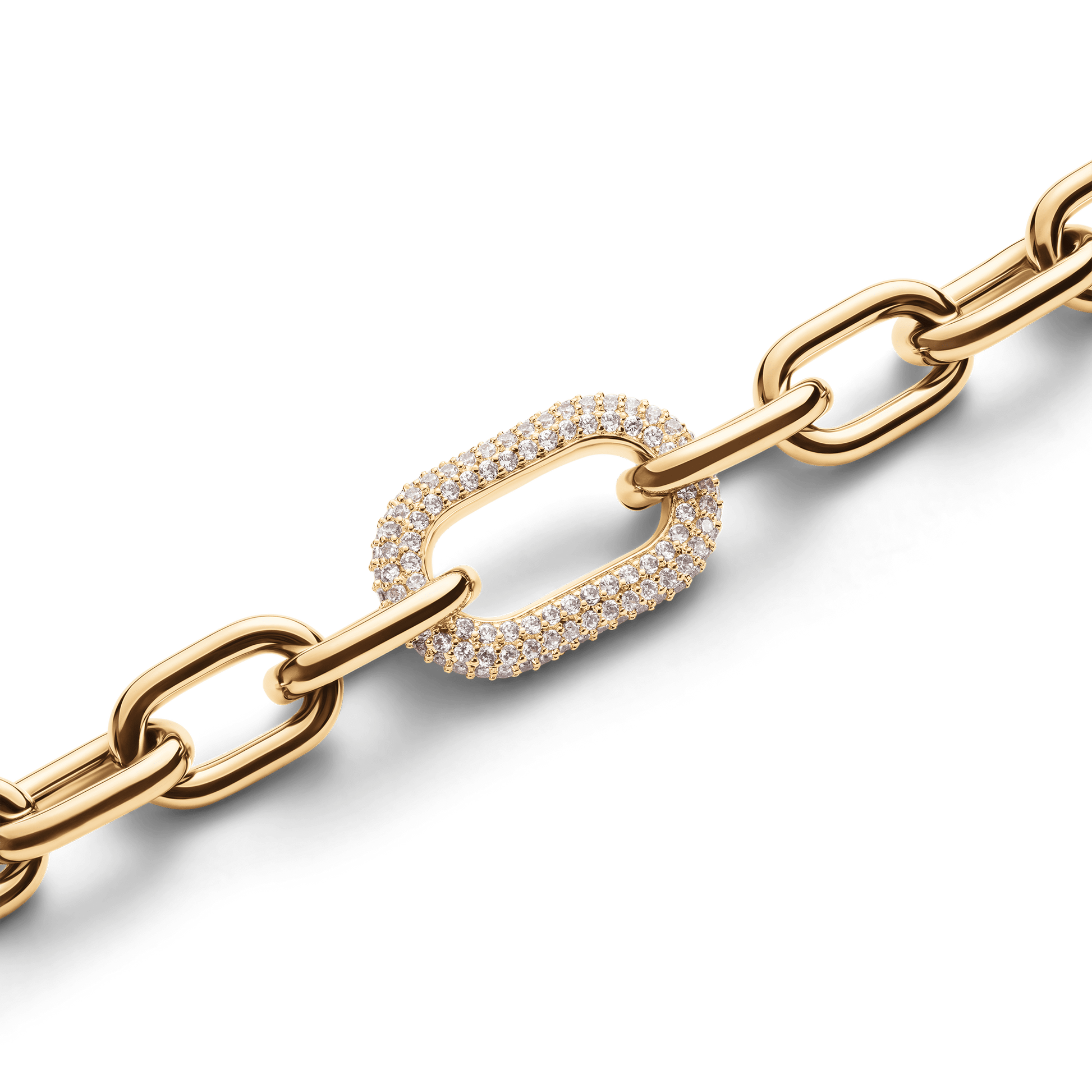 Bracciale in Acciaio Donna Daniel WellingtonCrystal Link Bracelet Gold-Kaidara Gioielli