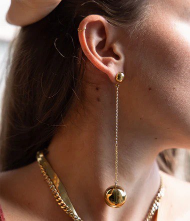 Orecchini in Acciaio Donna Zag Bijoux Ball-Kaidara Gioielli