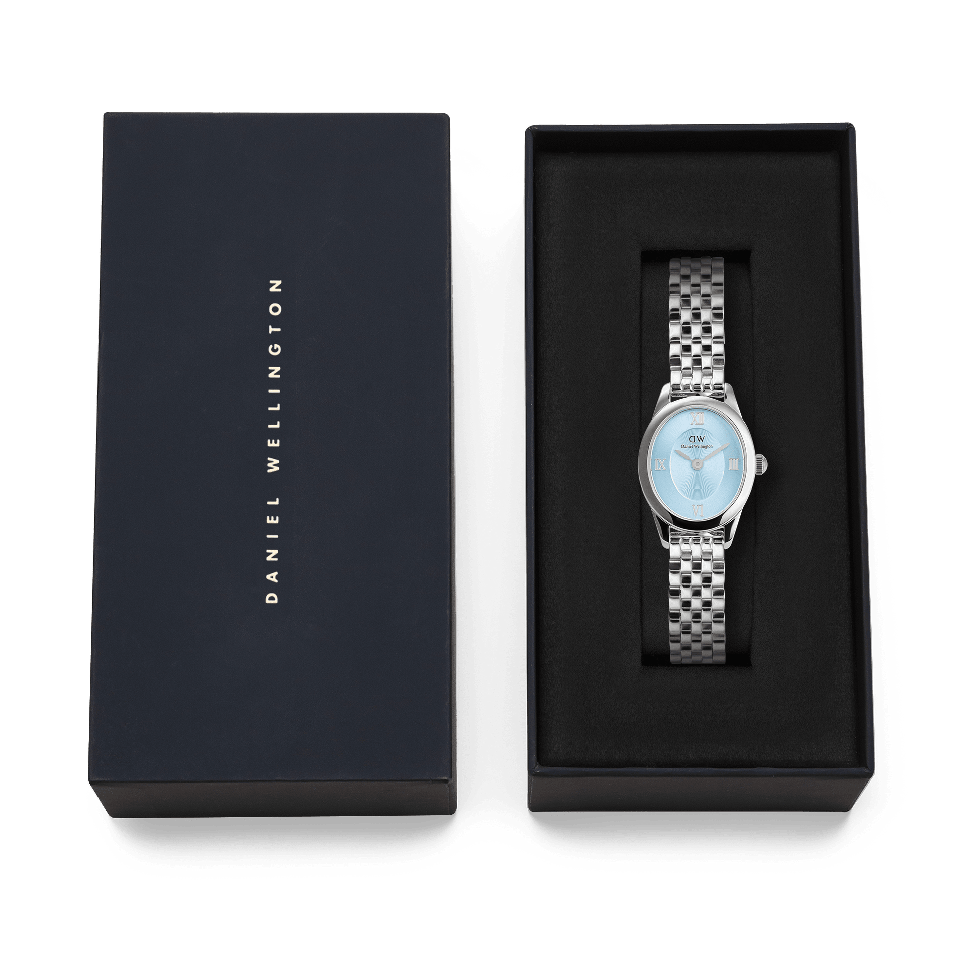 Orologio in Acciaio Donna Daniel Wellington Ophelia Mini Ice Blue Silver-Kaidara Gioielli