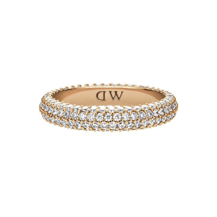 Anello in Acciaio Donna Daniel Wellington Pavé Crystal Ring Gold-Kaidara Gioielli