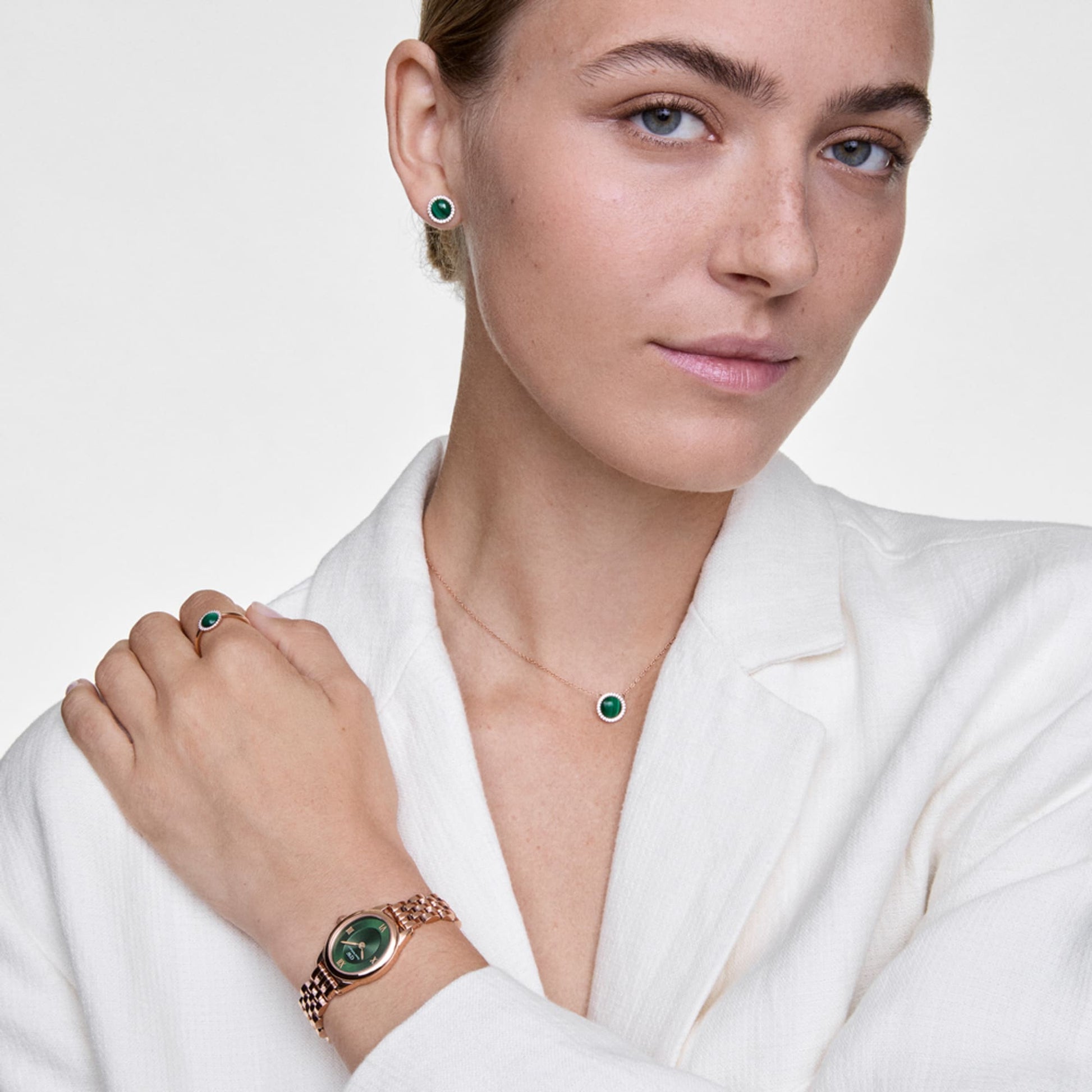 Orologio in Acciaio Donna Daniel Wellington Ophelia Mini Emerald Rose Gold-Kaidara Gioielli