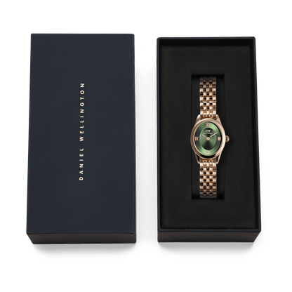 Orologio in Acciaio Donna Daniel Wellington Ophelia Mini Emerald Rose Gold-Kaidara Gioielli