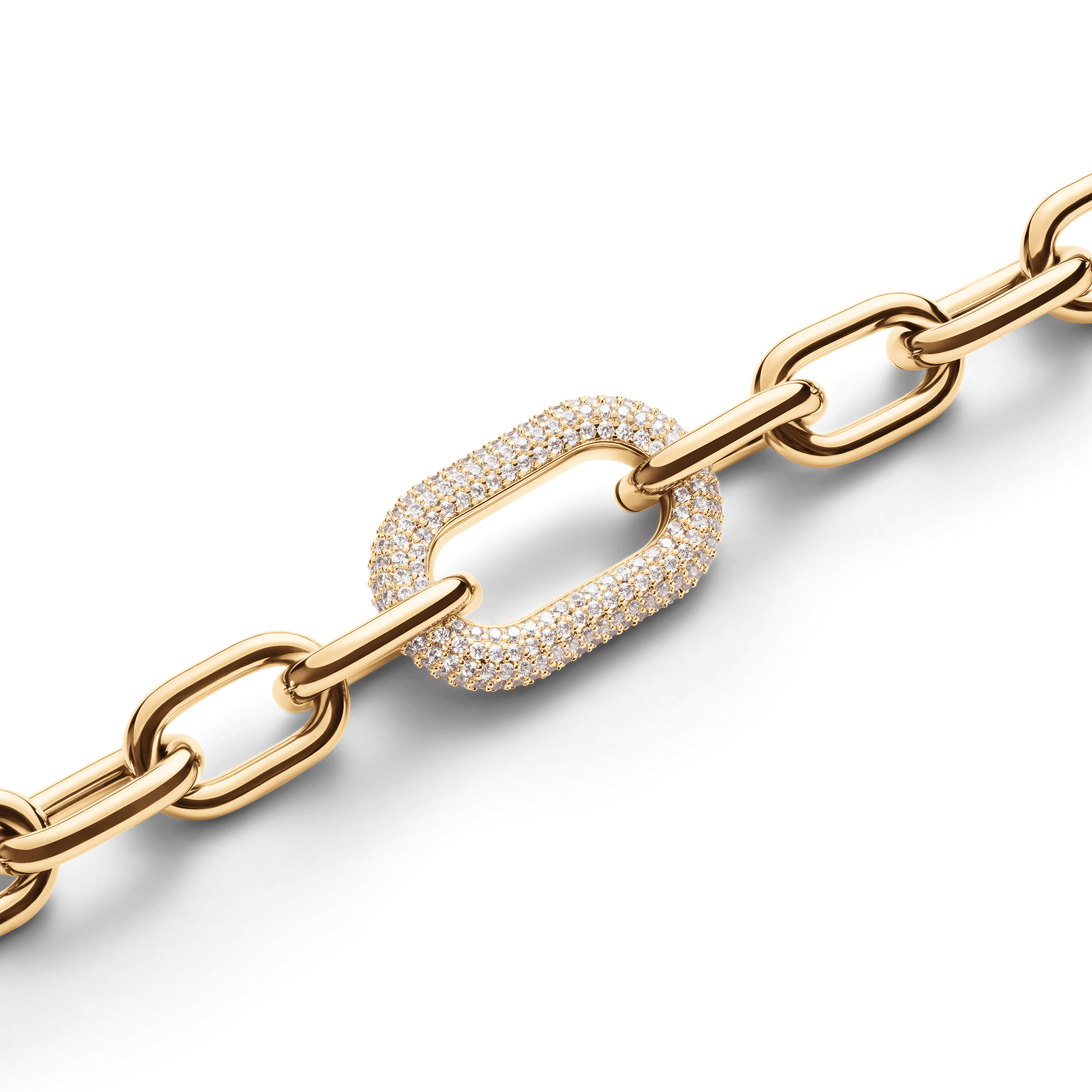 Collana in Acciaio Donna Daniel Wellington Crystal Link-Kaidara Gioielli